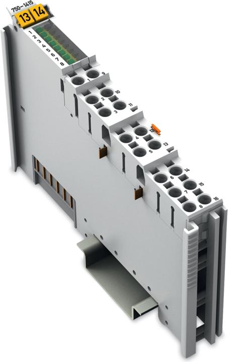 Produktbild Wago Eingangsgklemme 8-Kan. 750-1415 24V DC positiv schaltend.lichtgrau 750-1415