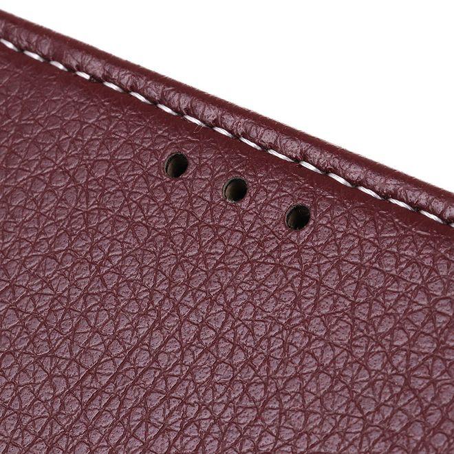 Actual product image MU Classic Litchi Leather Bookcover II Series (LG V50 ThinQ)