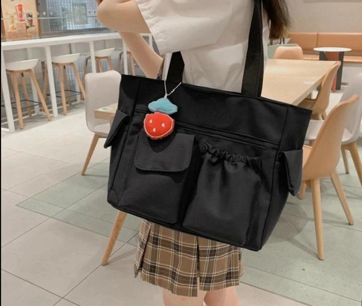 Actual product image Only-Bags.Store Bag Messenger Bag Preppy Student Book Bag Nylon Shoulder Bag Commuter Handbag