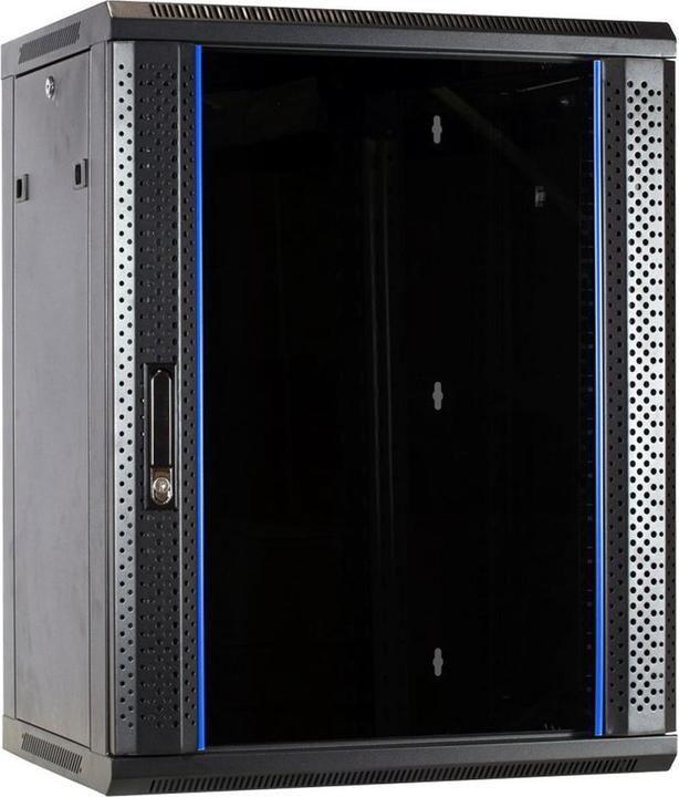 Produktbild Dsit 15 HE Serverschrank, Wandgehäuse, mit Glastür (BxTxH) 600 x 450 x 770 mm (19 Zoll Rack)