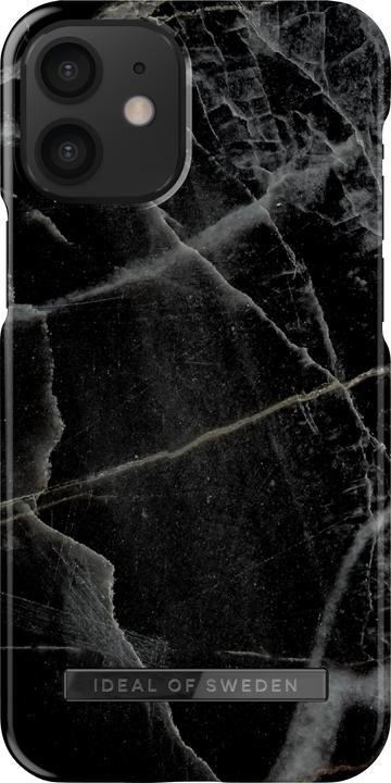 iDeal Of Sweden Designer Hard-Cover Black Thunder Marble (Apple iPhone 12 mini)