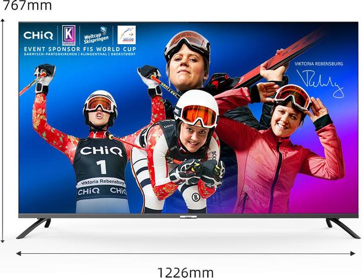 Image du produit CHiQ U55QM8V (139 cm(55 pouces), noir, UltraHD/4K, triple tuner, Android) (55", QLED, 4K)