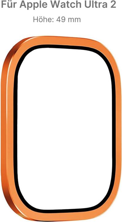 Produktbild Hermex Apple Watch Ultra 2 49mm Displayschutz-Glas mit Edelstahlrahmen