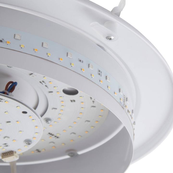 Image du produit Lindby Felecina Plafonnier à LED, Ø 50,5 cm, RGBW (1800 lm)