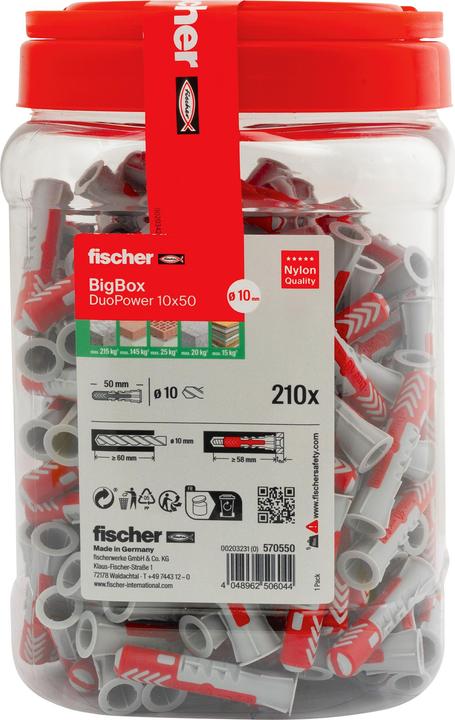Produktbild Fischer DuoPower 10x50 BigBox (210) (1 Stk.)