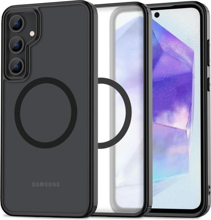 Actual product image Tech MagMat MagSafe case for Samsung Galaxy A55 5G - matte black (Samsung Galaxy A55)