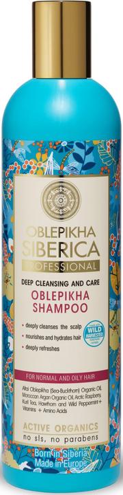 Image du produit Natura Siberica Siberica Professional - Oblepikha Shampooing Shampooing à l'argousier pour cheveux normaux et gras (400 ml, Shampoing liquide)