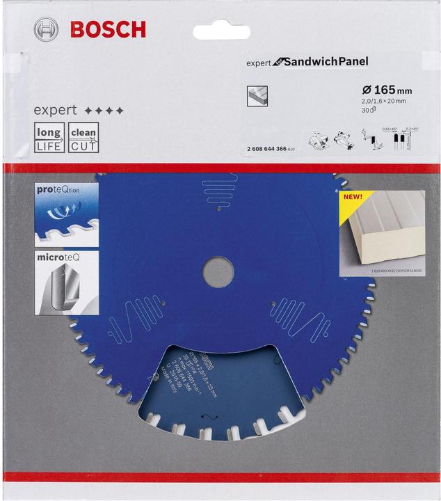 Immagine prodotto Bosch Professional Zubehör Lama per sega circolare EX SH H 165x20-