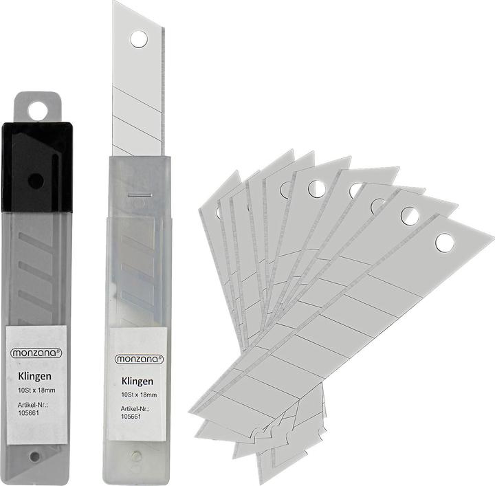 Produktbild Monzana Teppichmesser 10er Set (Ersatzklinge)