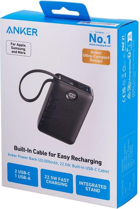 Produktbild Anker 335 PowerCore (20000 mAh, 20 W, 74 Wh)