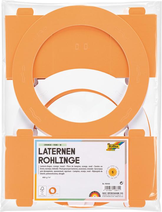 Immagine prodotto Folia Lanterna rotonda vuota, diametro: 220 mm, arancione