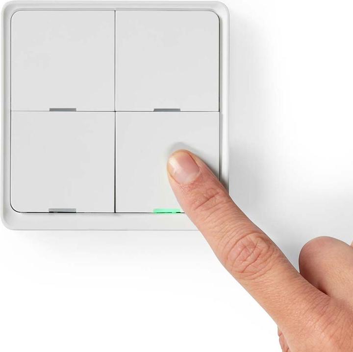 Immagine prodotto Nedis ZBWS40WT Interruttore a parete WiFi Smartlife, bianco