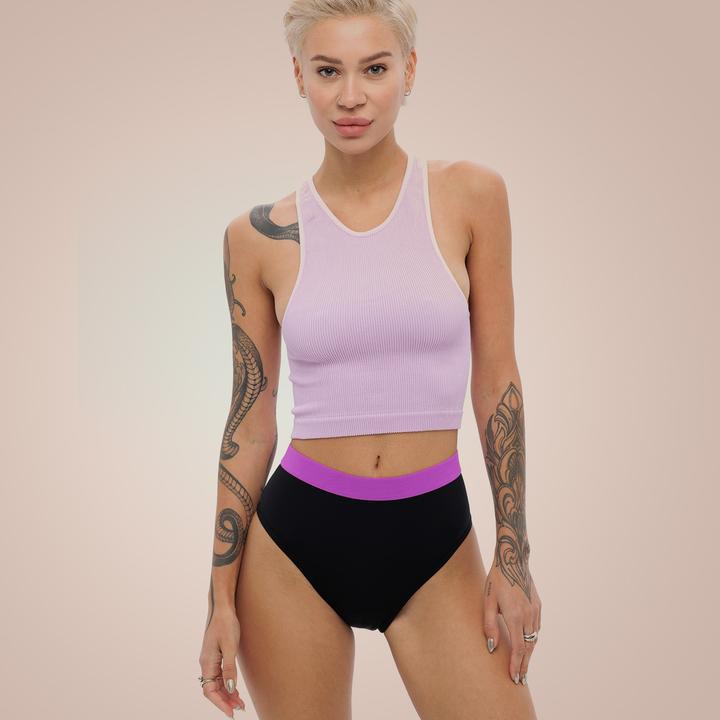 Actual product image Weekiss Sport High Waist Pink Period Underwear (40)