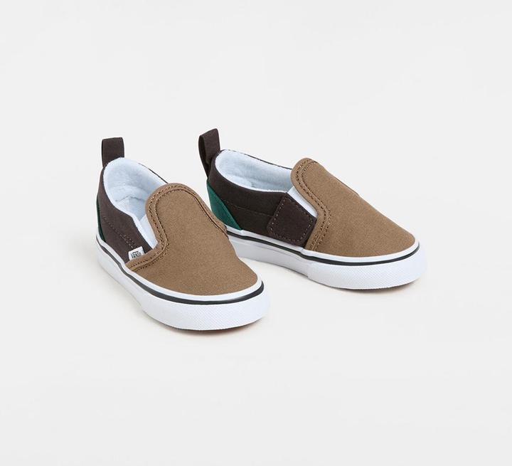 Vans Slip-On V COLOR BLOCK BROWN/MULTI (22.5)