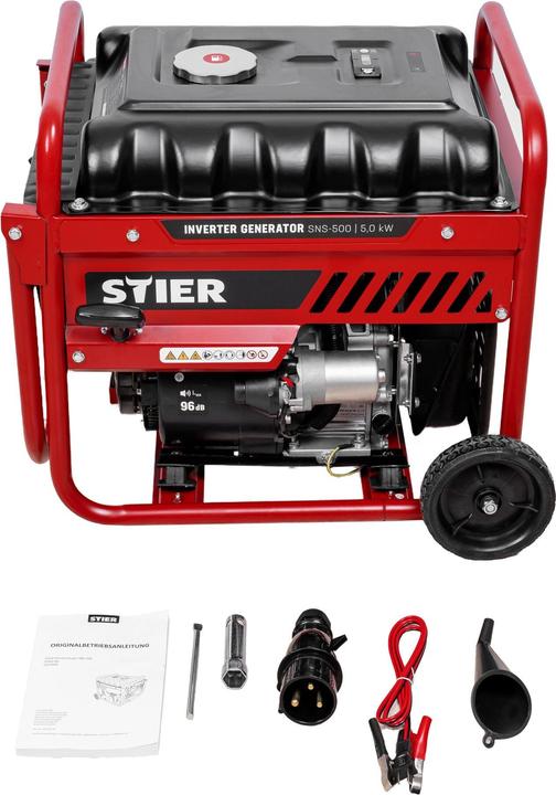 Actual product image Stier Inverter generator SNS-500 5.0 kW 75 dB(A) (18 l)