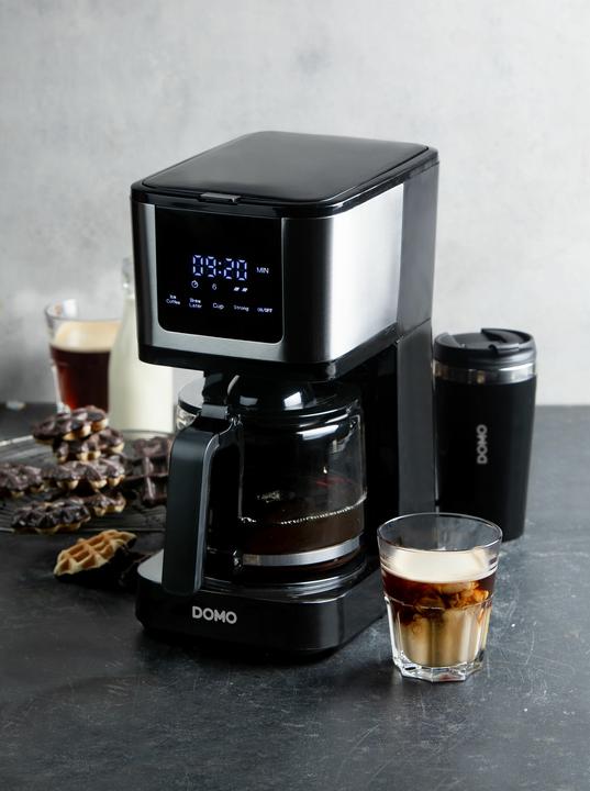 Produktbild Domo CAFETIÈRE DO733K 1,25L 10 TASSES MUG 400ML COMMANDES TACTILES/ÉCRAN LED FILTRE PERMANENT