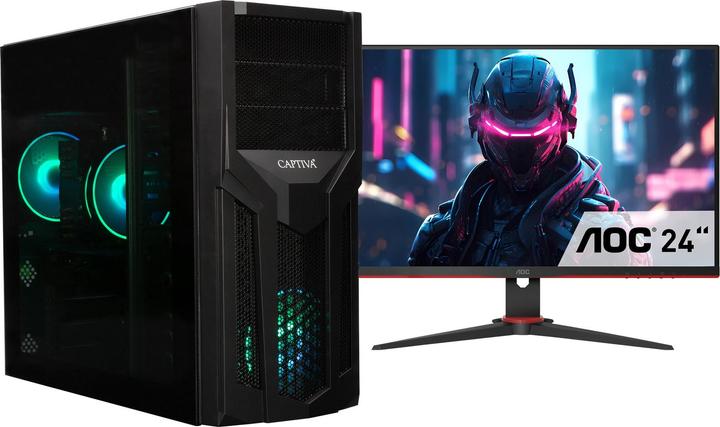 Immagine prodotto Captiva Power Starter R84-140 TFT Bundle Ryzen 7 Grafica Radeon (AMD Ryzen 7 8700G, 16 GB, 1000 GB, Radeon 780M)