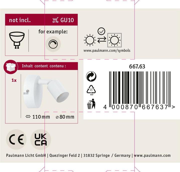 Image du produit Paulmann Carolina (GU10)