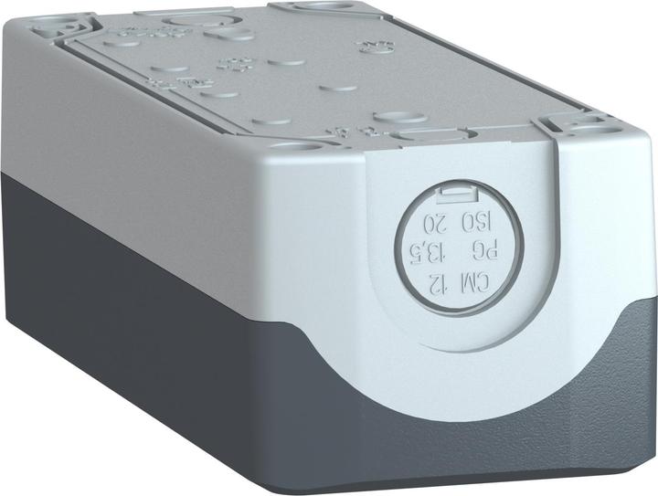 Produktbild Schneider Electric Tastergehäuse 22mm 4 Loch grau