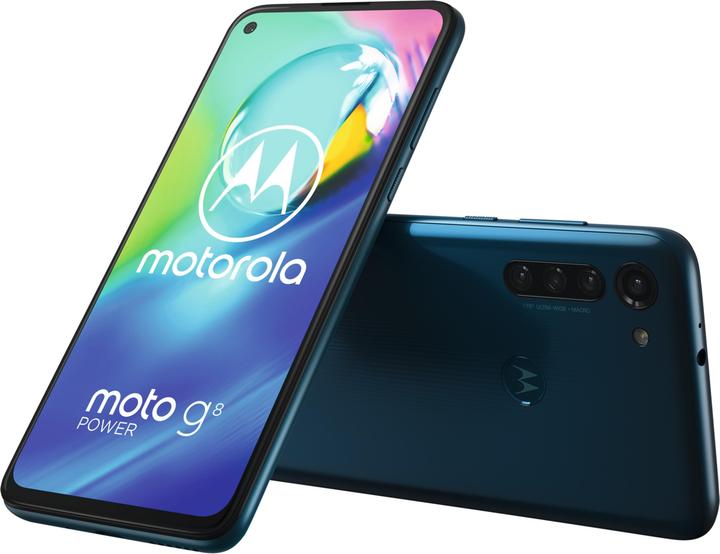 Actual product image Motorola Moto G8 Power (64 GB, Blue, 6.40", Hybrid Dual SIM, 16 Mpx, 4G)