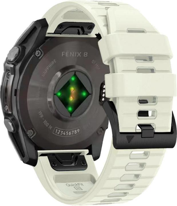 Actual product image Tech-Protect SILICONE LINE GARMIN FENIX 5X / 5X PLUS / 6X / 6X PRO / 7X / 8 (51 MM) TITANIUM