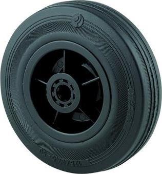 Image du produit Tente Tr.hjul 125mm gummi m/pl.faelg 100kg PRR