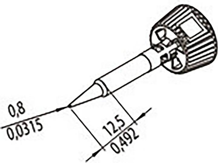 Image du produit 0142PDLF08L/SB Pointe à souder Taille de la pointe 0.80 mm Contenu 1 pc. (Mèche à souder)