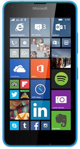 Microsoft Lumia 640 (8 GB, Cyan, 5", Dual SIM, 8 Mpx, 3G)