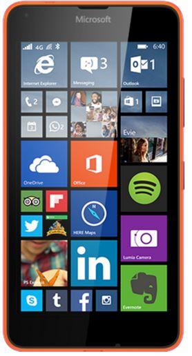 Actual product image Microsoft Lumia 640 (8 GB, Orange, 5", Dual SIM, 8 Mpx, 3G)