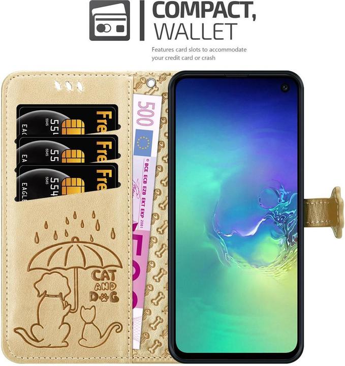 Actual product image Cadorabo Book Dogs & Cats Cover (Samsung Galaxy S10e)