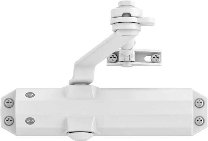 Image du produit Yale Türschliesser mit Feststellarm, Serie 4500 Weiss (Porte en bois, Intérieur)