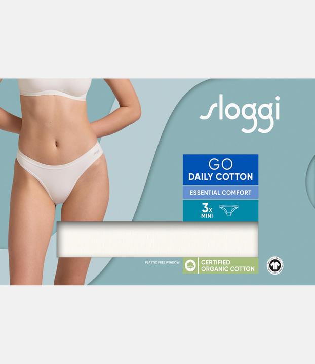 Produktbild Sloggi Brief GO DAILY COTTON MINI Damenslip 3er Pack (L, 3er Pack)