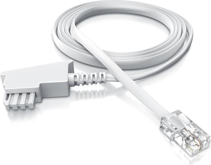Actual product image CSL Internet cable, router cable, telephone cable, TAE-F plug to RJ45 plug, router to telephone socket