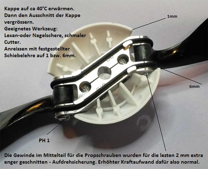 Actual product image Reisenauer centre piece turbo spinner 30/3,17/6mm with clamp fastening offset 0°
