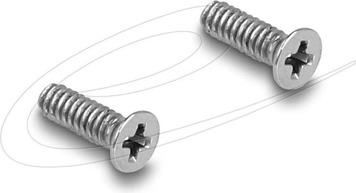 Productafbeelding Delock Panel Mount DC 5,5 x 2,1mm Buchse zu DC 5,5 x 2,5mm Stecker silber / weiss / schwarz (Antennekabel)