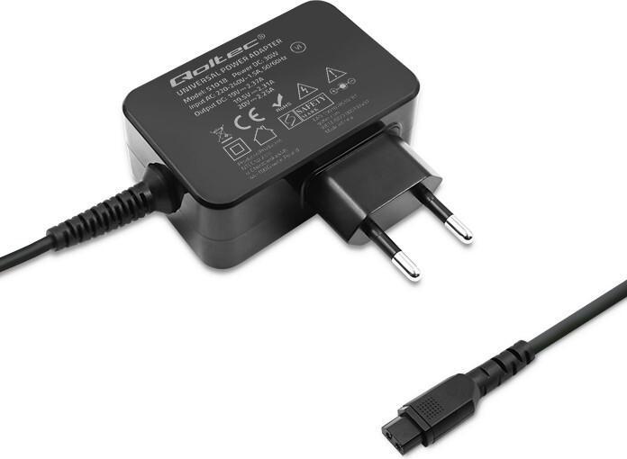 Actual product image Qoltec Universelles Laptop-Netzteil 30W 8 Stecker (30 W)