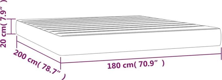 Produktbild VidaXL Waidgund (180 x 200 cm, Federkern)