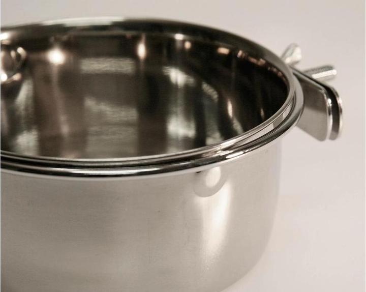Actual product image Kerbl Stainless steel bowl with screw fixing for rodents (0.60 l)