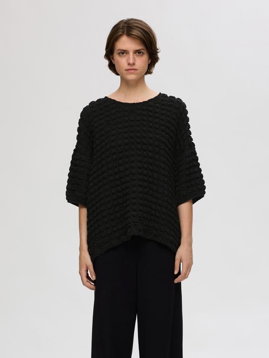 Image du produit Selected Femme Haut texturé avec manches 3/4 (M)