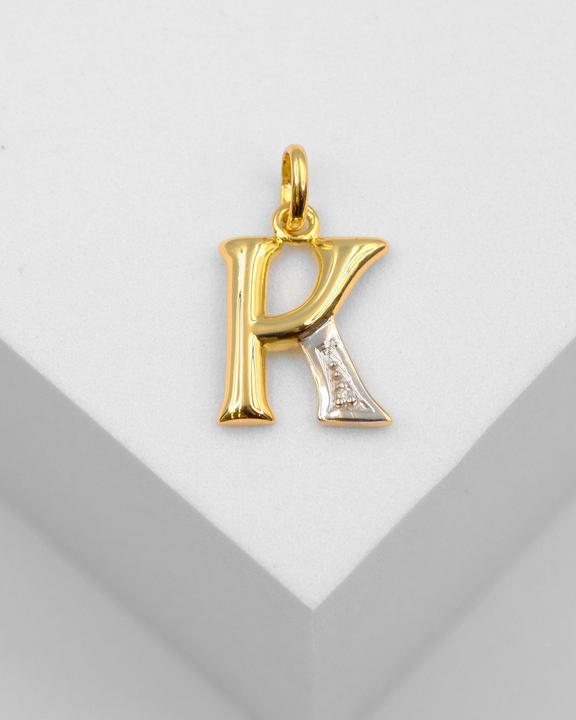Actual product image Muau Letter (750/18 K Yellow gold)