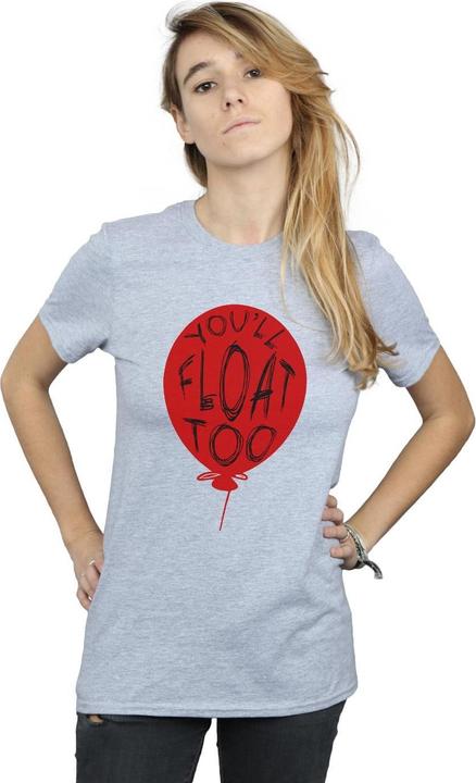 Actual product image Universal Textiles Womens/Ladies Pennywise You'll Float Too Cotton Boyfriend T-Shirt (L)
