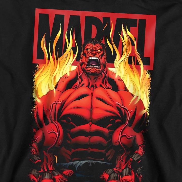 Immagine prodotto Felpa Hulk Rosso Fuoco Adulto Unisex (XL)
