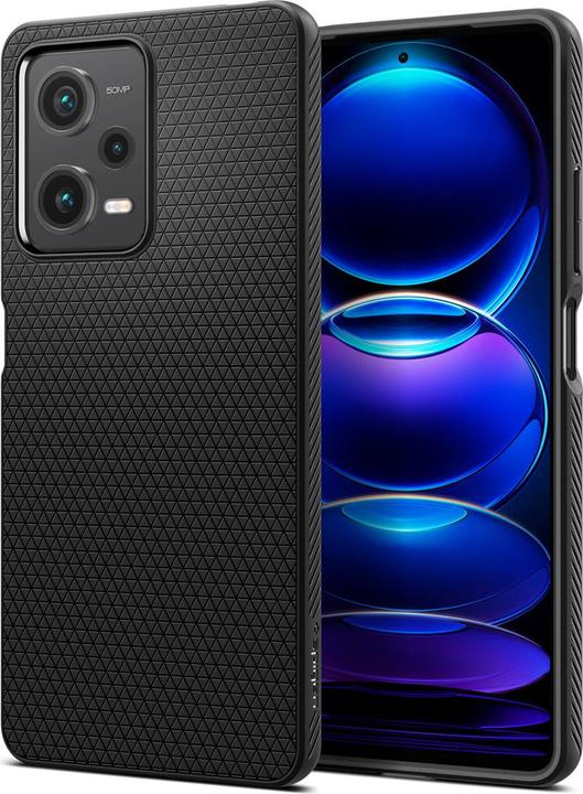 Actual product image Spigen Liquid Air - Case do Xiaomi Redmi Note 12 Pro 5G / POCO X5 Pro 5G (Czarny) (Xiaomi Redmi Note 12 Pro 5G, Xiaomi Poco X5 Pro)
