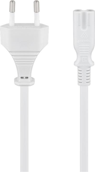 Produktbild Goobay Euro Anschlusskabel, 1,5 m, Weiss (1.50 m)