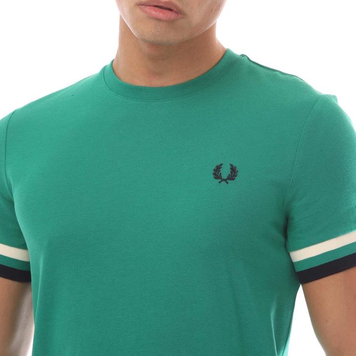Actual product image Fred Perry Mens Bold Pique Tipped T-Shirt (XXL)