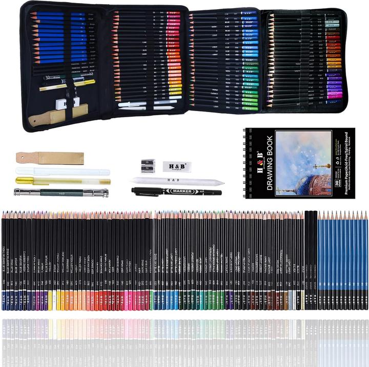 Produktbild Verquin Zeichenstifte-Set, 97-teilig (97 x)