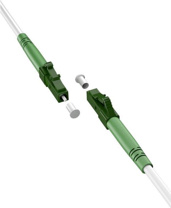 Produktbild Goobay Glasfaserkabel FTTH, Singlemode OS2 White, weiss Simplex, 2 m (CAT7, 2 m)