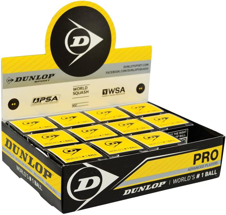 Produktbild Dunlop Pro Squash Ball, 12er Pack