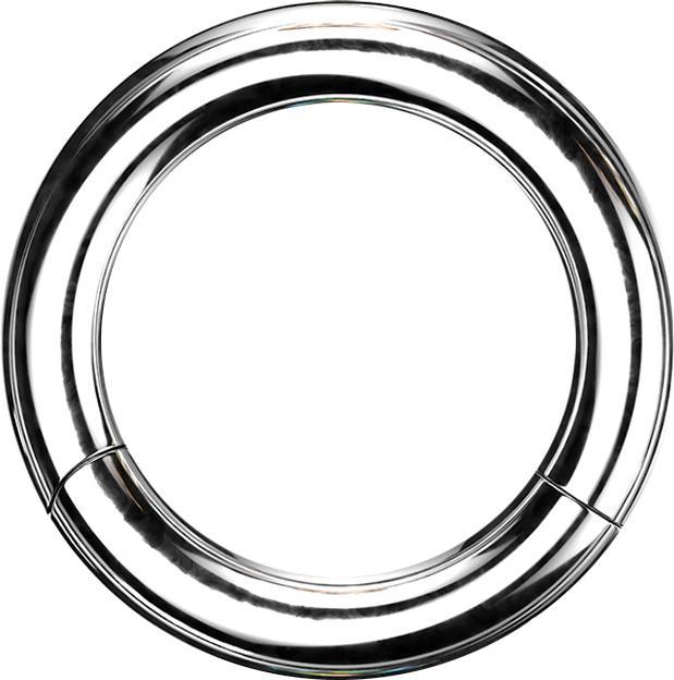 Actual product image Star Piercing Segment ring silver (without brass, Surgical steel 316L)