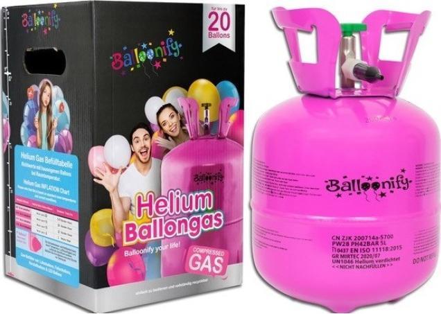Actual product image Magni Helium disposable bottle 5L for approx. 20 balloons 00001